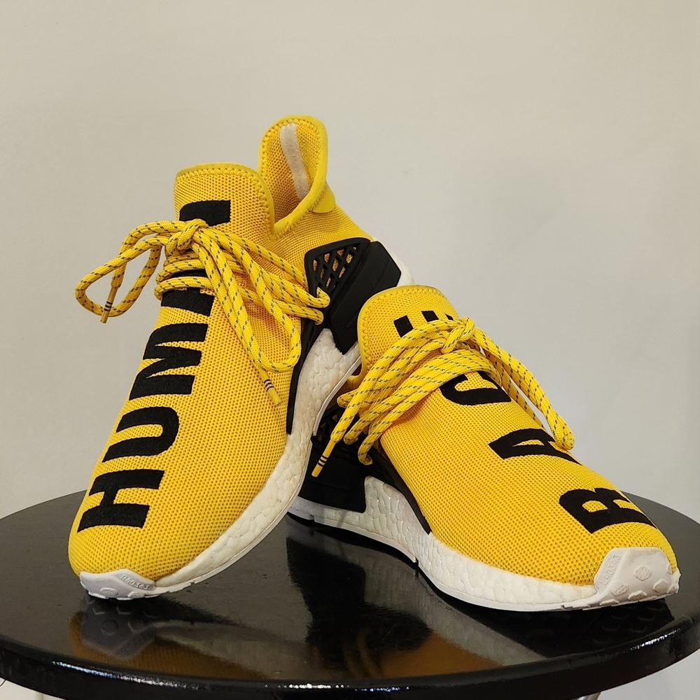 Adidas Pharrell x NMD Human Race EQT Yellow BB0619 Men's US Size 8.5